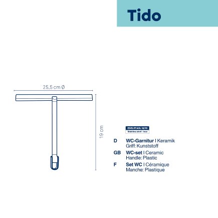 Bath wiper Tido silver