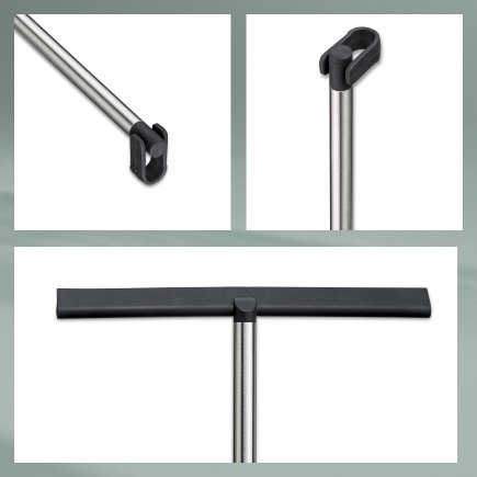 Bath wiper Tido silver