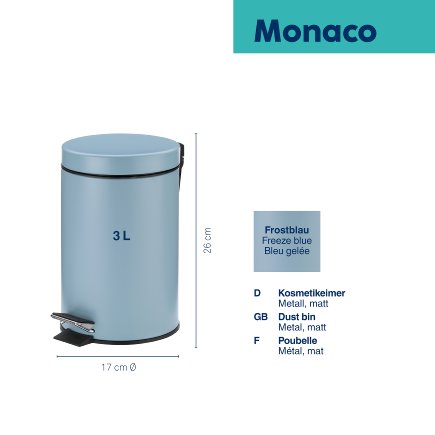 Cosmetic bin Monaco matt 3L