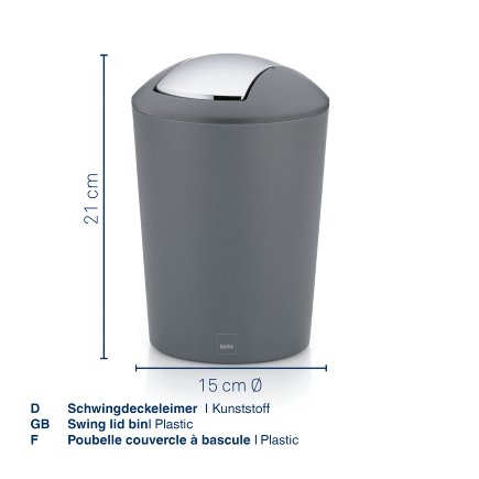 Swing lid bin Marta 1,7L