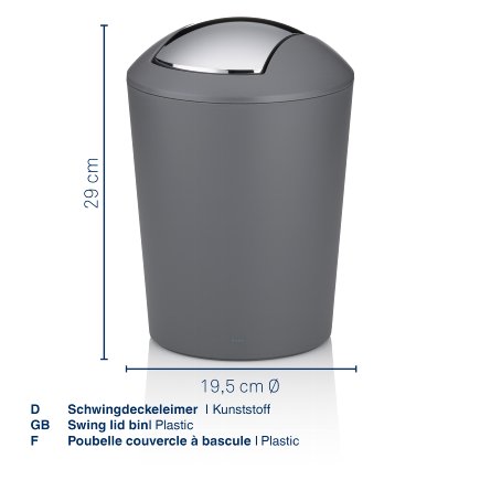 Swing lid bin Marta 5L