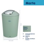 Poubelle cosmétique Marta 5L