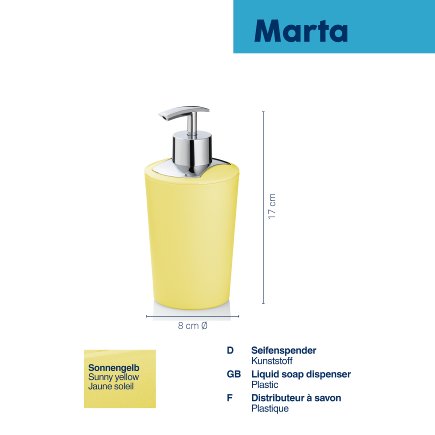 Liquid soap dispenser Marta