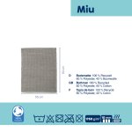Tapis de bain Miu gris granit