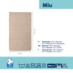 Tapis de bain Miu rose nuage