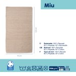 Tapis de bain Miu rose nuage