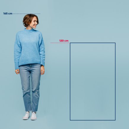 Tapis de bain Miu bleu fumée