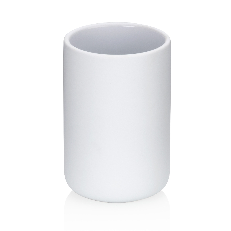 Kela Becher Sana Keramik weiß 11,5cm 8,0cmØ