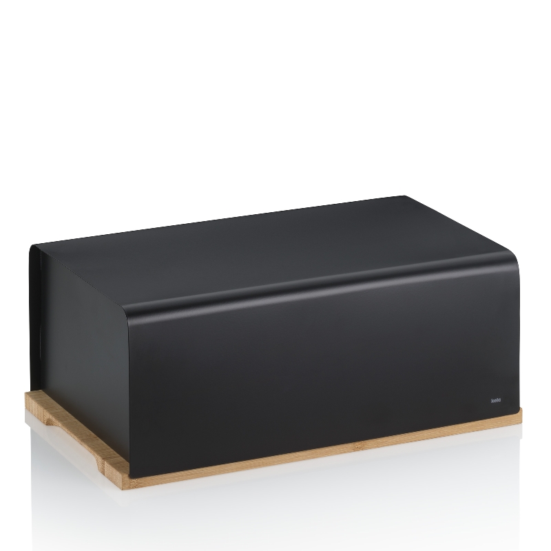 Kela Brotkasten Kiril Metall schwarz 38,0x23,0x16,0cm