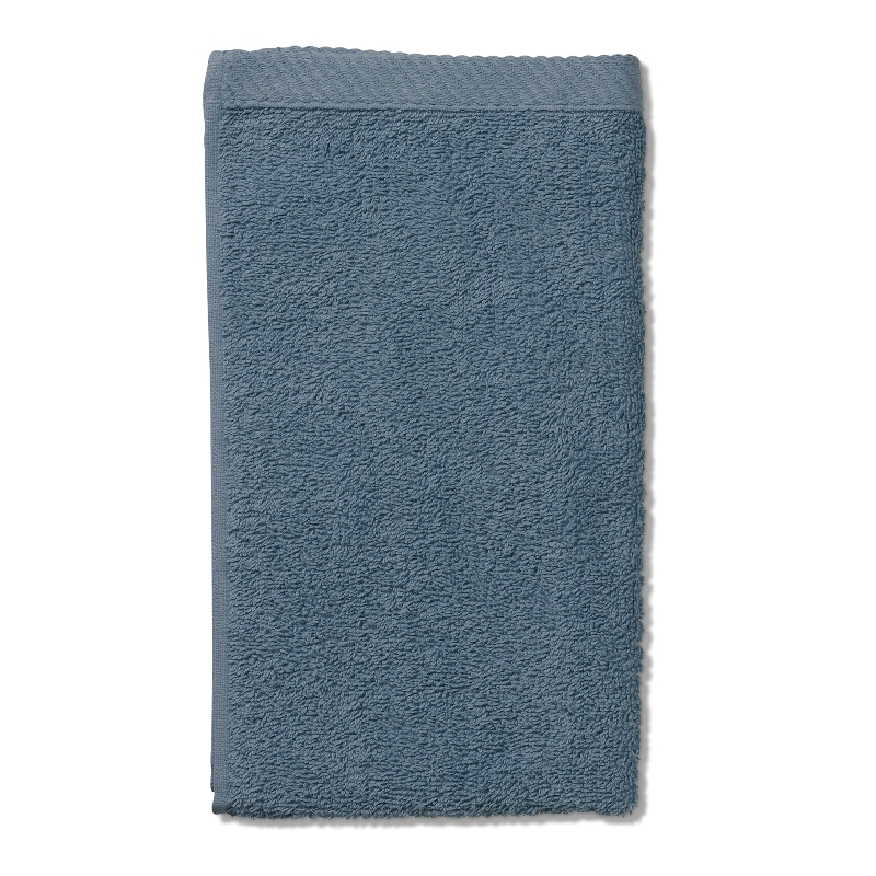 Kela Gästetuch Ladessa 100%Baumwolle rauchblau 30,0x50,0cm