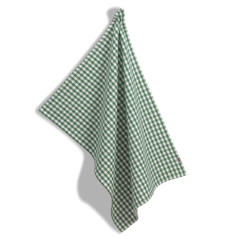 Kela Geschirrtuch Cora 100%Baumwolle hellgrün/grün Karo 70,0x50,0cm