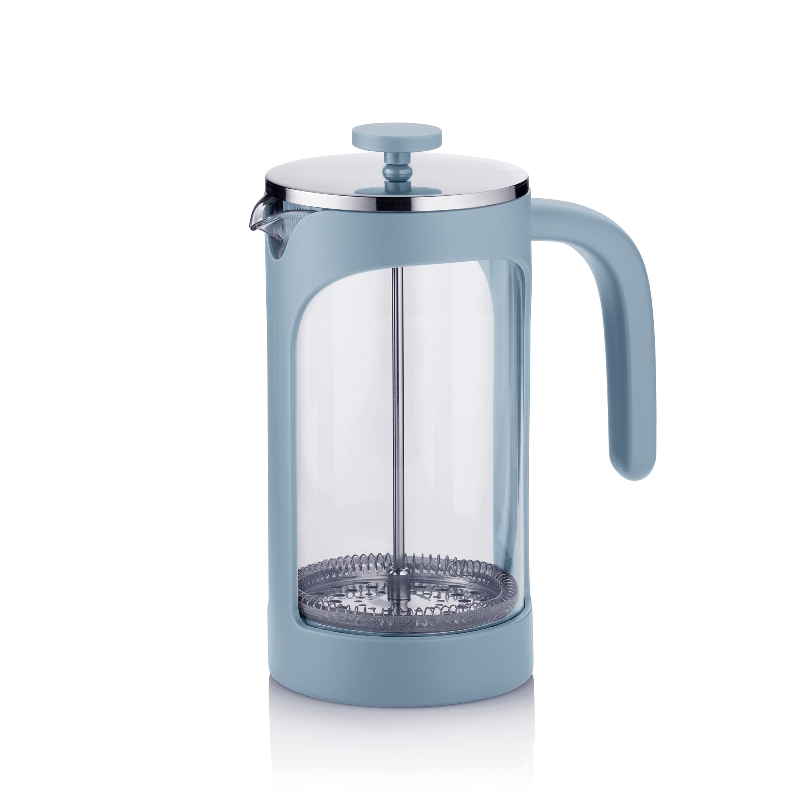 Kela Kaffeebereiter Verona Glas rauchblau 16x21 cm10cmØ 1