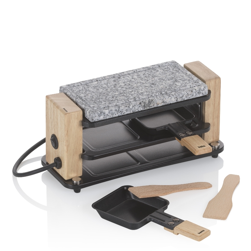 Kela Raclette/Stein Bedretto Granit schwarz 2Personen 27,0x11,0x13,0cm