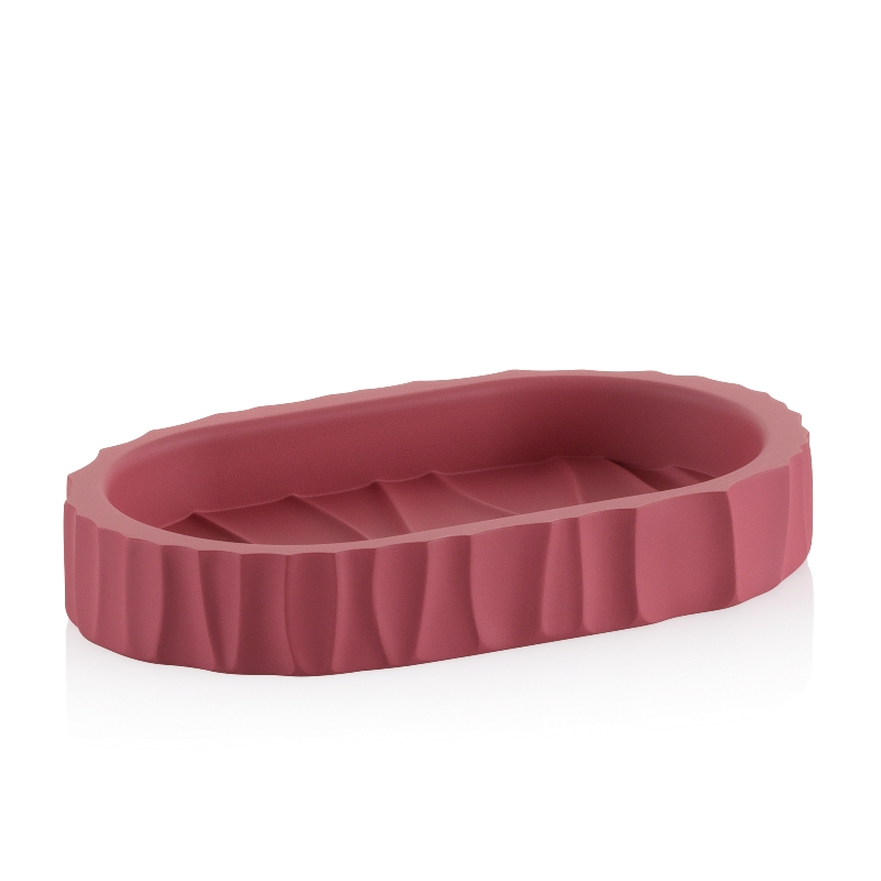 Kela Seifenschale Merida Polyresin himbeerrot 15,0x9,0x2,5cm