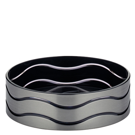 Kela Seifenschale Muna Kunststoff anthrazit Metallic 3cmh 11cmØ