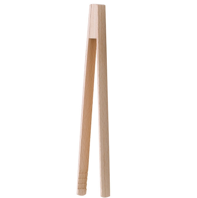 Pince à cornichons en bois de hêtre 30 cm