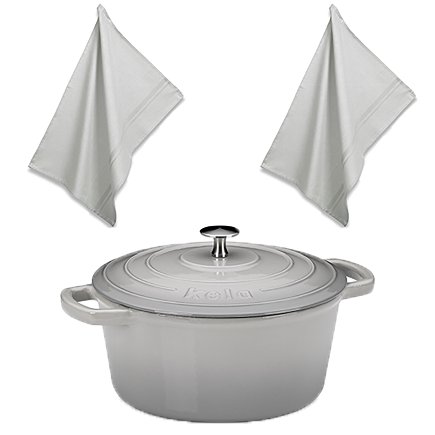 Cocotte Calido gris 3pc.