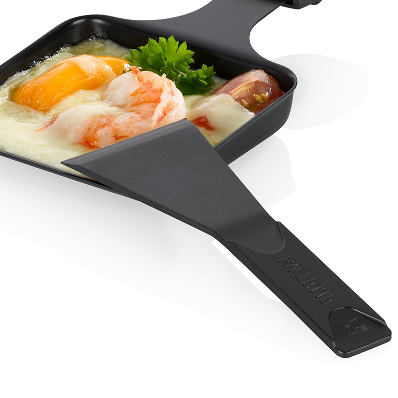 Set De 8 Spatules à Raclette En Nylon - Biseautées, Sans Rayures - Pour Poêlons à Raclette, Crêpes, Fondue - Poignée Ergonomique