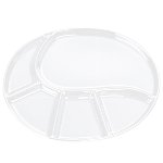 Fondue plate white