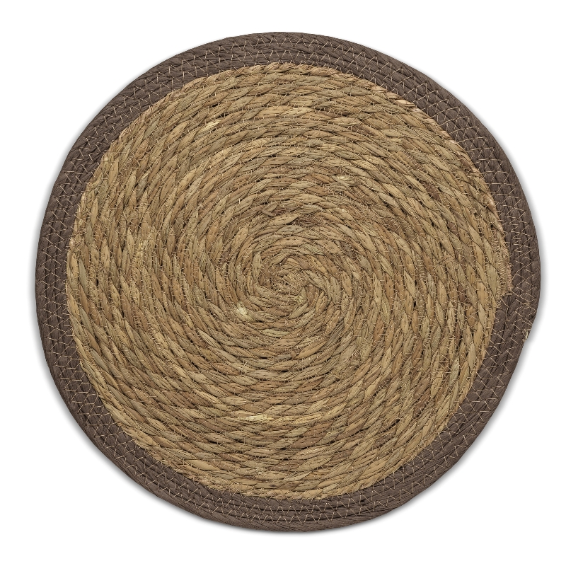 Kela Tisch-Set Trava 90%Seegras/10%Raffia braun 0,7cm 38,0cmØ