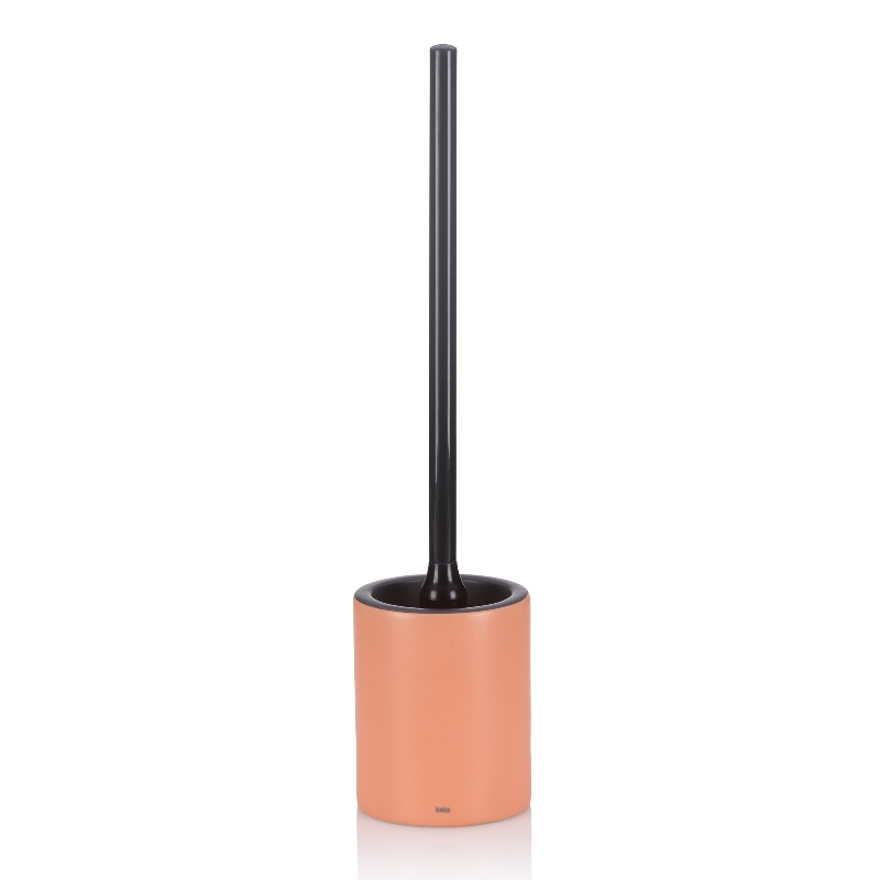 Kela Wc-Garnitur Matsi Keramik pfirsichrosa 44,5cm 10,5cmØ