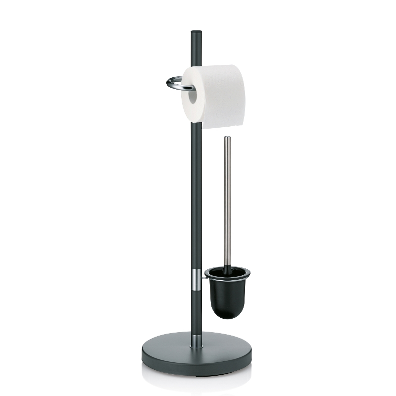 Kela Toilettengarnitur Sinerio Metall anthrazit 76,5cm 25cmØ