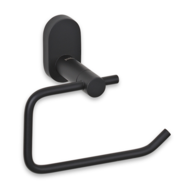 Kela Wc-Papierhalter Alessio Edelstahl 18/10 schwarz 14,5x7,5x12,5cm