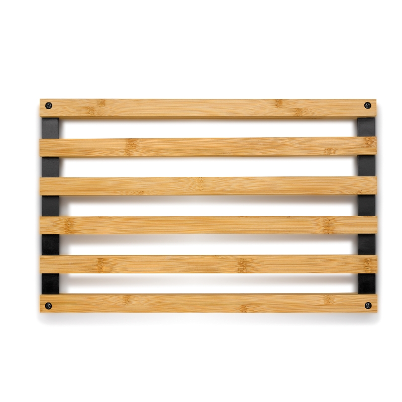 Kela Untersetzer Kiril Bambus schwarz 38,0x24,0x3,0cm