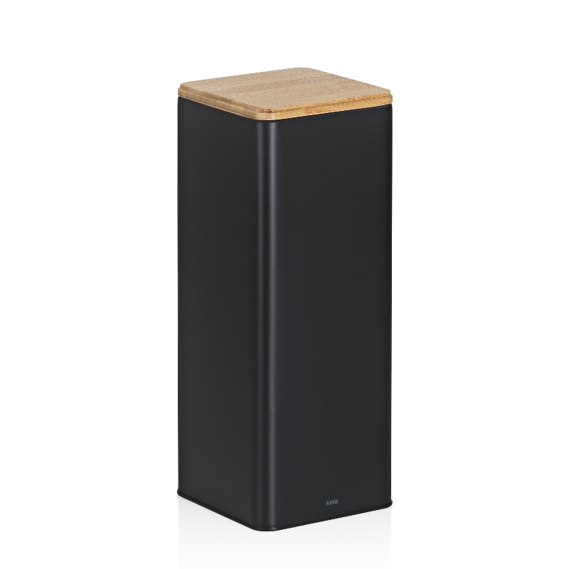 Kela Vorratsdose Kiril Metall schwarz 11,5x11,5x29,0cm 3,0l