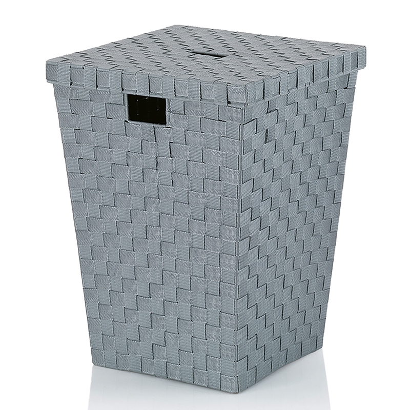 Kela Wäschebox Alvaro PP-Faserband grau 40x40x52cm