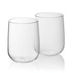 Water glass set of 2