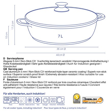 Serving pan Kerros