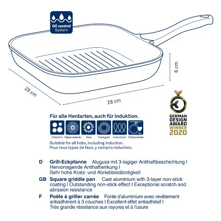 Stella Nova grill corner pan