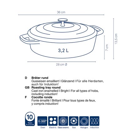 Calido flat roaster 3.2 L
