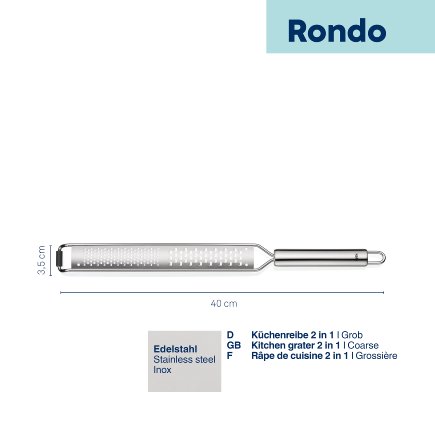 Râpe de cuisine grossière 2 en