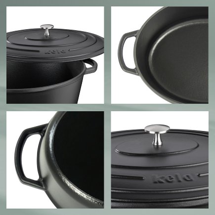 Roaster Calido flat gray 3.2 L