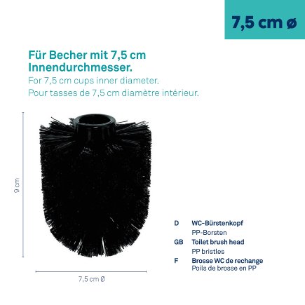WC-Brosse de rechange Jay