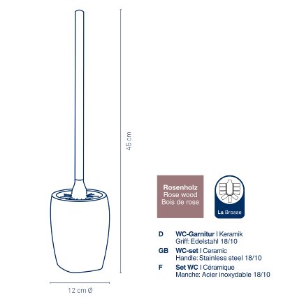 Set WC Landora glacier de gris
