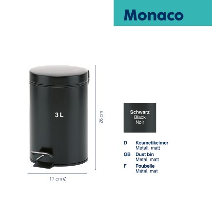 Kosmetikeimer Monaco matt 3L