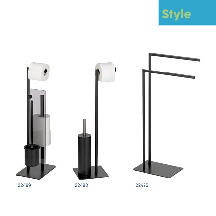 Toilet set Style with spare roll holder