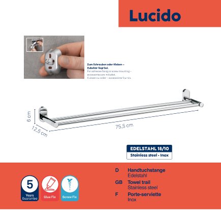 Towel rail Lucido