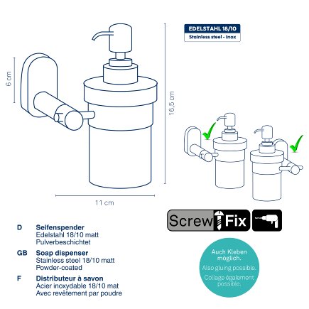 Wall liquid soap dispenser