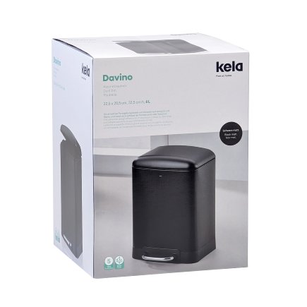 Poubelle à pédale Davino 6 et 12L