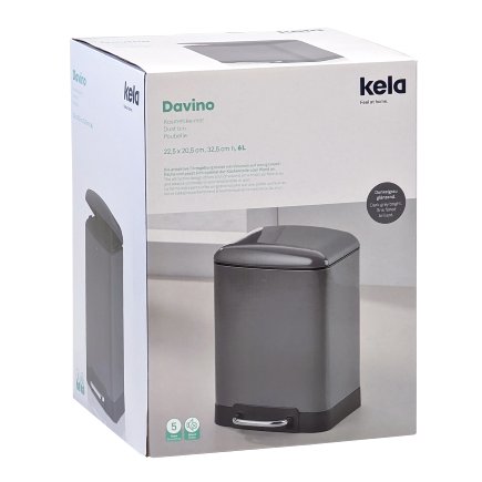 Poubelle à pédale Davino 6 et 12L