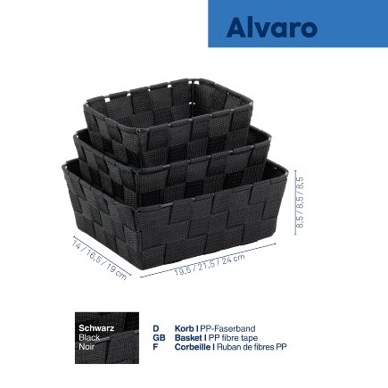 Set de paniers Alvaro 3 pcs.