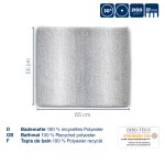 Tapis de bain Ombre bleu géle
