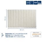 Bathmat Megan silver grey