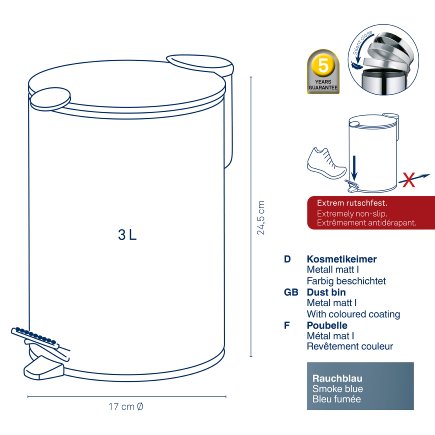 Kosmetikeimer Mats 3L