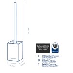 WC-Garnitur Cube black