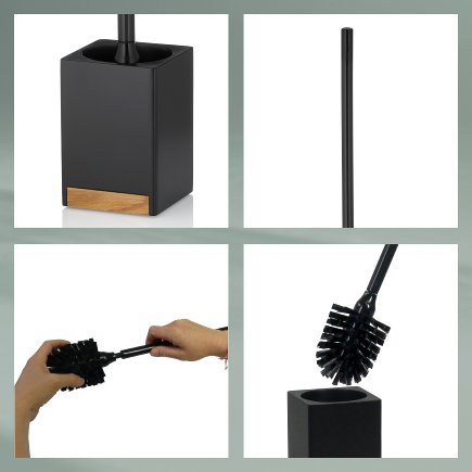 WC-Garnitur Cube black